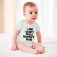 thumbnail image 3 of I Have Literally No Idea What You Are Saying - Baby Clothes - Funny Newborn Bodysuit Outfits for Boys And Girls White-style-1 3months, 3 of 7