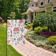 thumbnail image 5 of Pink Houses and Flowers Garden Flag Double Sided Outdoor Banners for Courtyard Outdoor Lawn Farmhouse Holiday Decorations, 5 of 5