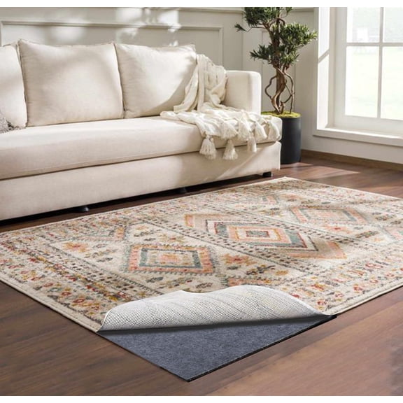 Extra Large Area Rug Liner, 8 x10 Foot Thick Felt Pad for All Floors, Keeps Rugs Softly and Securely in Place