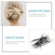 thumbnail image 4 of FRCOLOR 20Pcs Ponytail Hooks Diadema Pelo Garra Clips para el cabello Bandas de goma Peinado para el cabello Cabello (Negro), 4 of 8