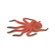 Octopus, Octopuses, Red, Rubber Octopodes, Educational, Realistic Hand Painted, Figure, Lifelike Figurine, Replica, Gift, 2 1/2" F216 B36