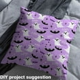 thumbnail image 2 of Feelyou Spooky Shost Fabric by the Yard 1 Yard for Boys, Cartoon Bat Sewing Fabric, Purple Halloween Home Decor Fabric by the Yard, Breathable Home Decor, 2 of 6