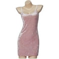 thumbnail image 2 of Women's Pink Crushed Velvet Dress, 2 of 7