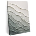 thumbnail image 2 of Layered Plaster Wave Canvas Wall Art for Living Room Bedroom Bathroom, Minimalist Abstract Green Textured Ocean Canvas Art Wall Decor, Artwork for Walls Home Office Decor, 24"x36", 2 of 9