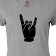 thumbnail image 4 of Inktastic Rocker Horns Women's T-Shirt, 4 of 5