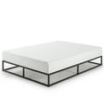 thumbnail image 6 of Mellow Modernista 10" Metal Platform Bed Frame with Wooden Slat Foundation, King, Black, 6 of 11