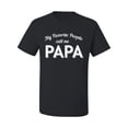 thumbnail image 2 of Wild Bobby My Favorite People Call Me PAPA Father's Day Men Graphic Tee, Black, 4X-Large, 2 of 5