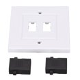 thumbnail image 4 of Video Wall Plate Outlet, HD Multimedia Interface Extension Coupler Easy To Install ABS 3.4 X 3.4in Wide Compatible  For Home Theater For Projector, 4 of 8