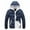Dark Blue, variant on Otvok Autumn Winter Coats Mens Color Contrast Thick Hooded Cotton Jacket