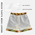 thumbnail image 3 of FORMRS Boys Swim Trunks Quick Dry Mesh Liner Boardshorts Sizes XS-XL, Green Retro Leaves, 3 of 7