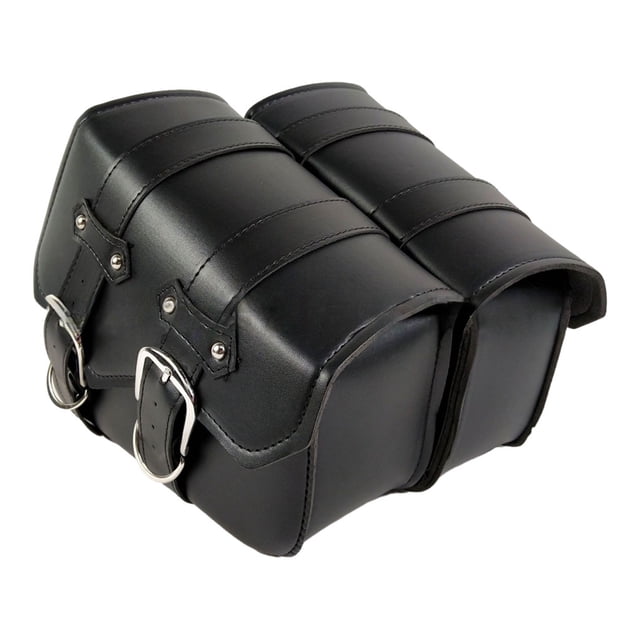 Bolsa de almacenamiento Eigraketly Universal para sillín de motocicleta Set 2 Negro 1 Par