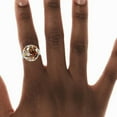 thumbnail image 4 of PhooArto Violin and Maple Leaves Stainless Steel Rings for Women, Open Adjustable Ring Promise Ring Jewelry Gifts, 4 of 5