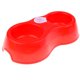 thumbnail image 1 of Tazón de fuente Gemelo Accesorios de Fuentes de Animal Doméstico rojo 28x15x7cm Colco Pet Dog Cat Double Bowl, 1 of 8