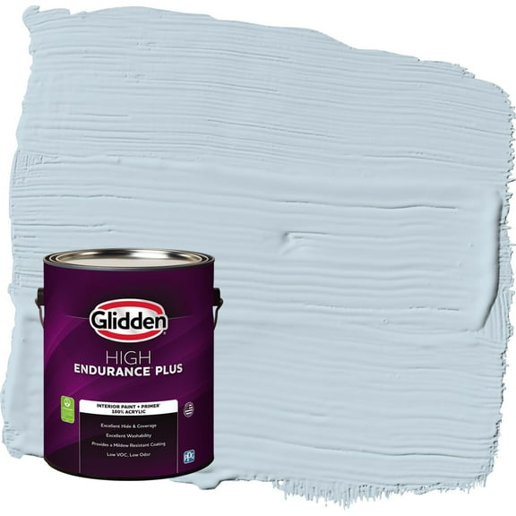 Glidden HEP Calm Sea / Blue Semi-Gloss Interior Paint with Primer, 1 Gallon