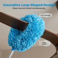 thumbnail image 2 of Ceiling Fan Cleaner Duster, Reusable Microfiber Duster with Extension Pole,Removable Dusters for Cleaning Walls Bookshelves Door Window Top (Blue), 2 of 6