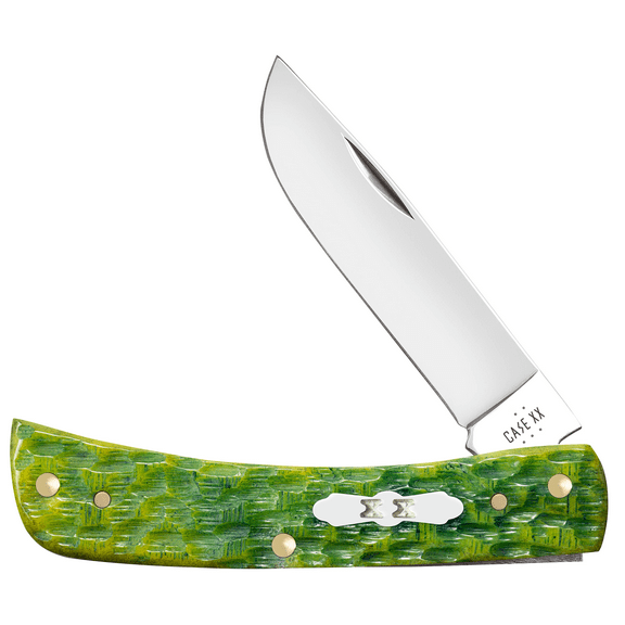 Case Knives Green Apple Bone - Peach Seed Jig Sod Buster Jr