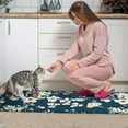 thumbnail image 3 of Pioneer Flower Floral Print Pattern Kitchen Rugs Sets Of 2,Anti Fatigue Kitchen Mat Rugs Non Slip Washable,Decorative Kitchen Floor Mats for Kitchen,Sink,Laundry,17"x30"+17"x47", 3 of 7