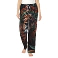 thumbnail image 2 of Lsque Lion Forest Crown Print Women's Pajama Pants, Lounge Pant - Comfortable Home Wear,Elastic Waistband, Stylish Design-X-Large, 2 of 9