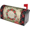 thumbnail image 2 of Merry Christmas Mailbox Covers Magnetic Standard Size 18 X 21 Winter White Floral Red Green Xmas Buffalo Plaid Mailbox Cover Mailbox Wrap Post Letter Box Cover Decor for Home Outdoor Garden Holiday, 2 of 6