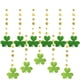 thumbnail image 2 of 12 colgantes de trébol de papel. Accesorios de papel para el Día de San Patricio., 2 of 5