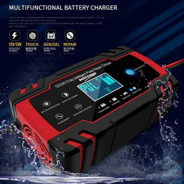 CHARGEUR DE BATTERIE 12V/24V 8A - Achetez En Ligne