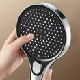 thumbnail image 7 of Anuirheih Clearance Shower Head,3 Functions High Pressure Shower Head with Handheld, Non-Clogging Nozzles Hand Held, Leakproof, Durable(Silver), 7 of 7