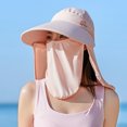 thumbnail image 4 of Sombreros De Protección Solar Sombrero Anti-UV Sombrero de Pescador Plegable de Nylon Unisex para Deporte al Aire Libre (Rosa) Likrtyny Para Estrenar, 4 of 6