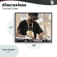 thumbnail image 4 of Stupell Industries Contemporary Timeless DJ with Urban Rhythm Black Framed Giclee Art, 14 x 11, by Franklyn Gregory, 4 of 8