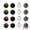 Multicolor Style C 2.4", variant on Unique Bargains Velvet Christmas 12 Pack Flocked Sphere Orbs Luxury Ornaments Style D 2.4"