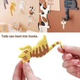 thumbnail image 4 of Set of 6 cat-shaped refrigerator magnets for kitchen, office, photo, me, 4 of 5