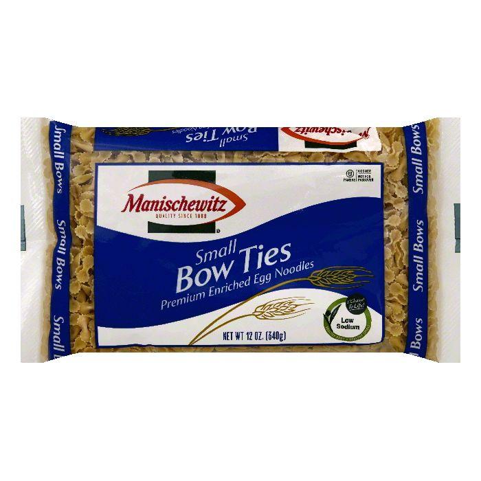Manischewitz Small Bow Ties Premium Enriched Egg Noodles, 12 OZ (Pack