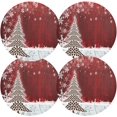 thumbnail image 2 of GZHJMY Coffee Tree Design for Christmas Placemats 1Pcs,Holidays PVC Weave Place Mats Table Mats Non-Slip Easy to Clean for Home Kitchen BBQ Party Table Decor,15.4", 2 of 7