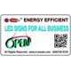 LED Neon Light Open Sign with Animation On/Off and Power On/Off Two ...