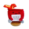 thumbnail image 4 of (2-Pack) Rinsvye Emotional Support Dumpster Fire Transformer Ornament Emotional Crochet Dumpster Fire Doll Handmade Dumpster Fire Knitted Doll Cute Crochet Dumpster Fire with Positive Card (Base inc, 4 of 8