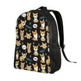 thumbnail image 2 of Cauagu Cute Dogs Corgi Print Backpacks,Travel Daypack Casual Laptop Backpack Bookbag Fits 15 Inch Computer for Men Women, 2 of 8