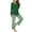 Army Green, variant on 2 Piece Lounge Outfits for Tall Women Pants Sets Two Piece Sets for Women Fall Pants Womenfashionable And Casual Loose Printed Round Neck Button Up Long Sleeved Pants Pajama Set
