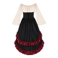 thumbnail image 7 of LYHaoo Girls Child Outfits For Halloween Medieval Outfit For Girls Seafaring Adventure Dress,Dress Up Outfits(8-9 Years), 7 of 7