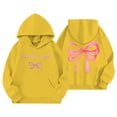 thumbnail image 1 of Chandails en Molleton pour Filles Manches Longues Imprimé à Capuche Chandail Col Rond Décontracté Sport Vêtements d'Automne Chandails en Molleton pour Filles 9-10 Ans, 1 of 3
