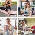 thumbnail image 7 of OBREWU Pink Beagle and Flower Tumbler with Handle and Lid,Pink Beagle and Flower 40oz Double Wall Vacuum Insulated Tumbler,Cups Gift for Women and Men, 7 of 7