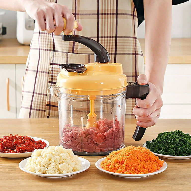Multi-Functional Manual Food Chopper Compact Hand Held Vegetable Dicer  Mincer