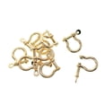 thumbnail image 3 of 10 Pieces Horseshoe Buckles DIY Chain Shackle for Backpacks Pendants Handbag Gold, 3 of 8