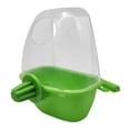 thumbnail image 3 of Comedero para jaula de pájaros Yinane 4 Uds. dispensador de agua verde y blanco, 3 of 8