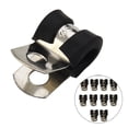 thumbnail image 4 of Sturdy 5Mm Galvanized Iron Rubber Lined P Clips For Pipe Clamp Cable Mounting, 4 of 8