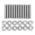 thumbnail image 2 of Kit de Tête de Cylindre, Kit de Goujon de Collecteur d'Échappement 12 Pcs Poli Fixation Serrée pour LSX LS1 LS2 LS3 LS6 LS7, 2 of 8