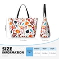 thumbnail image 4 of Daiia Autumn Pumpkins Fall Leaves Beach Travel Bag - Water-Resistant Beach Bag, Lightweight Tote with 7 Pockets for Women and Men - Gym,Pool,Camping,Reusable Grocery Bag, 4 of 7