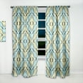thumbnail image 2 of Designart 'Monochrome Fashion Ornament' Mid-Century Modern Curtain Panel, 2 of 5