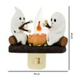 YEGHUN Halloween Ghost Campfire Flickering Nightlight，Nightlight Plug