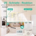 thumbnail image 3 of Termómetro higrómetro para interiores, termohigrómetro digital recargable con reloj despertador y detección rápida de 2 s, hidrómetro de alta precisión para la oficina de la habitación del bebé Ormromra, 3 of 7