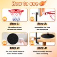 thumbnail image 5 of Desktop Basketball Game for Kids with 2 Mini Basketball, Hoop Basketball Gift Desk Games Fun Desktop Gift Basketball Toys Home Office for 4 5 6 7 8 9 10 11 12+ Year Old Boys（With suction cups）, 5 of 8