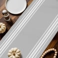 thumbnail image 2 of Farmhouse Gray Cotton Linen Table Runner, Washable Table Runners for Kitchen, Dining Room, Holiday, Home Party Table Decor, 13x120 Inches, 2 of 9